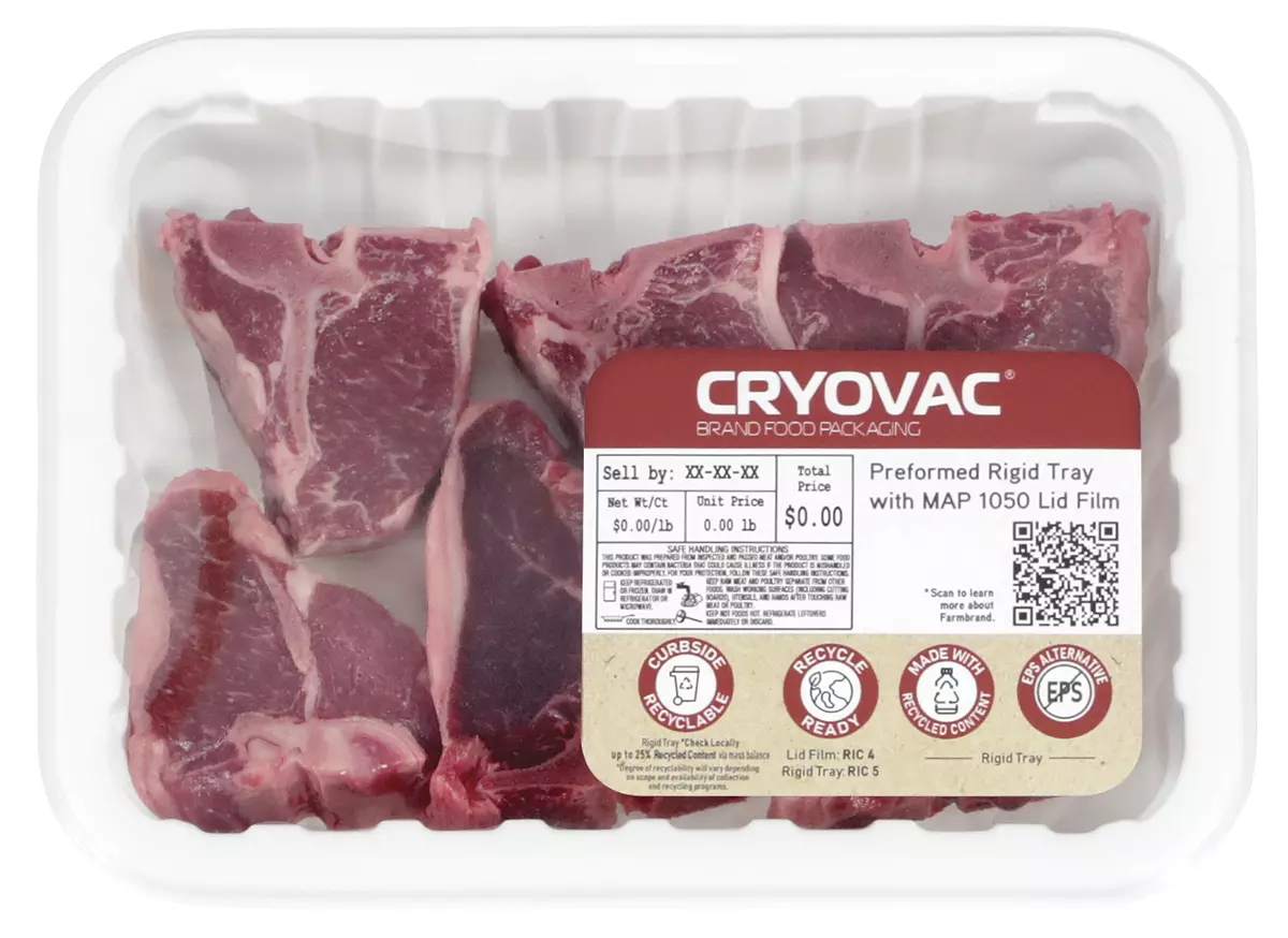 Cryovac Barrier Tray and Lidding